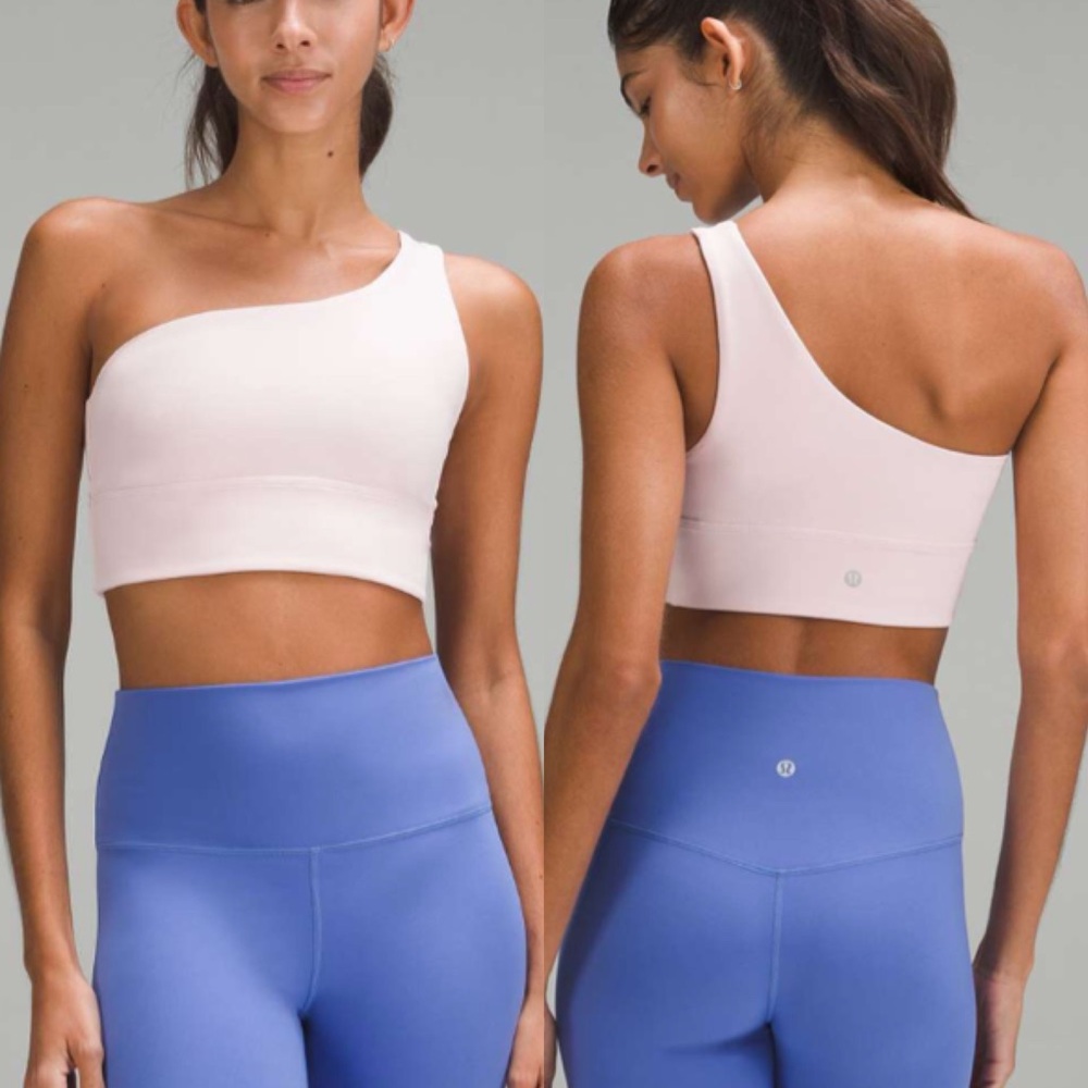NWT Lululemon Align Asymmetrical Bra *Light Support, A/B Cup in Flush Pink